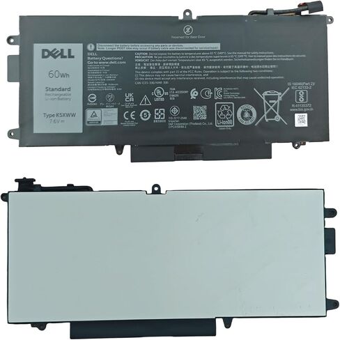 بطارية الكمبيوتر المحمول DELL K5XWW لأجهزة الكمبيوتر المحمول Dell Latitude 7389 7390 2n1 Latitude 12 5000 5289 2n1 L3180 E5289 P29S001 P29S002 Series Laptop P29S001 P29S002 451-BBZC 725KY 71TG4 N18GG 6CYH6 CFX97 7.6 فولت 60 وات في الساعة 4 خلايا in Kuwait