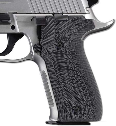 Cool Hand G10 Grips Replacement for Sig Sauer P226, Black Grips Screws Included, Sunburst Texture, Thickness 7/10", not for a Sig P229 Pistol, Gun Metal in Saudi Arabia