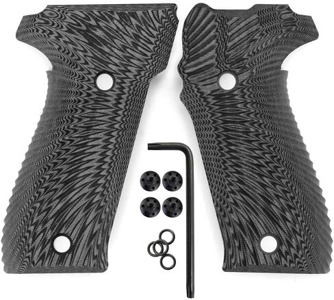 Cool Hand G10 Grips Replacement for Sig Sauer P226, Black Grips Screws Included, Sunburst Texture, Thickness 7/10", not for a Sig P229 Pistol, Gun Metal in Saudi Arabia