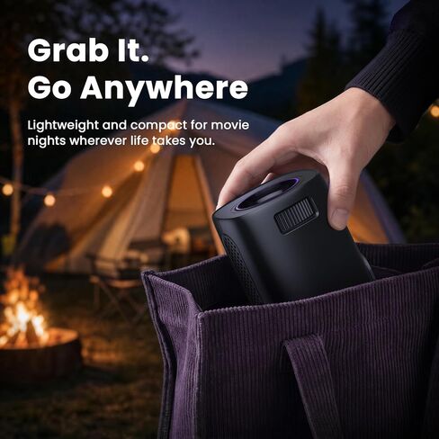 HAPPRUN Roku TV Smart Mini Projector with WiFi and Bluetooth for Portable in Saudi Arabia
