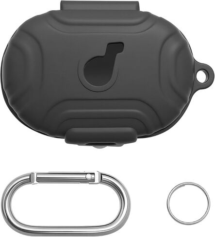 Earbuds Case for Anker Soundcore Space A40 Cover Soft Silicone Protective Case, Full Protective Cover with Keychain & Anti-Loss Strap, Compatible with Men Women Black in Kuwait