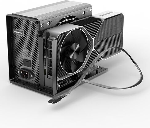 External PCIe 5.0 x4 128Gbps GPU Dock with 19.7in OCuLink Cable, – OCuLink SFF-8612/8311 to PCIe x16, eGPU Enclosure for Laptops and Mini PCs, Compatible with AMD/NVIDIA/Intel Graphics Cards Series in Kuwait