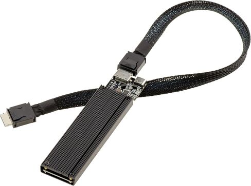 Kalea-INFORMATIQUE M.2 NVMe SSD (M-Key) to Oculink SFF-8612 PCIe 4.0 Compatible Enclosure with 40cm Cable in Kuwait