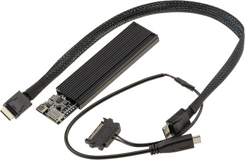 Kalea-INFORMATIQUE M.2 NVMe SSD (M-Key) to Oculink SFF-8612 PCIe 4.0 Compatible Enclosure with 40cm Cable in Kuwait