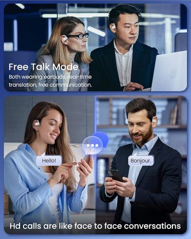 AI Translation Earbuds Real Time for Work Travel Study Entertainment Everyday Life White in Saudi Arabia