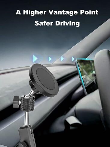 Magnetic Door Phone Holder for Tesla Model Y/3/Juniper/Highland 2021-2026, 【OEM-Style & Strong Magnet】 All-Metal Tesla Mount for iPhone 17/16/15/14/13/12, Tesla Accessories You Need in 2026 in Saudi Arabia