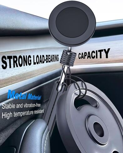 Magnetic Door Phone Holder for Tesla Model Y/3/Juniper/Highland 2021-2026, 【OEM-Style & Strong Magnet】 All-Metal Tesla Mount for iPhone 17/16/15/14/13/12, Tesla Accessories You Need in 2026 in Saudi Arabia