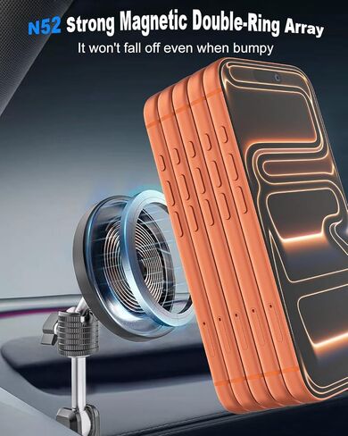 Magnetic Door Phone Holder for Tesla Model Y/3/Juniper/Highland 2021-2026, 【OEM-Style & Strong Magnet】 All-Metal Tesla Mount for iPhone 17/16/15/14/13/12, Tesla Accessories You Need in 2026 in Saudi Arabia