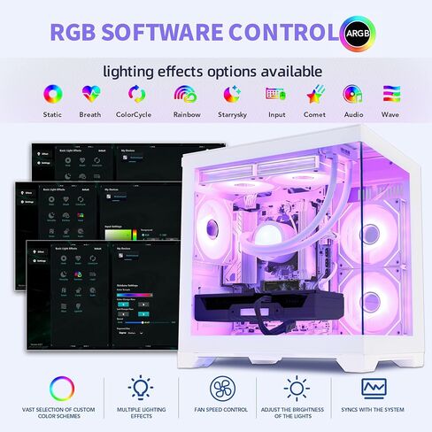 AI-Optimized Gaming PC Desktop Computer GeForce RTX 5070 12GB GDDR7, AMD Ryzen 7 7800X3D 4.2 GHz, 1TB PCIe SSD, 32GB DDR5 RAM, 650W PSU, Windows 11, White in Saudi Arabia