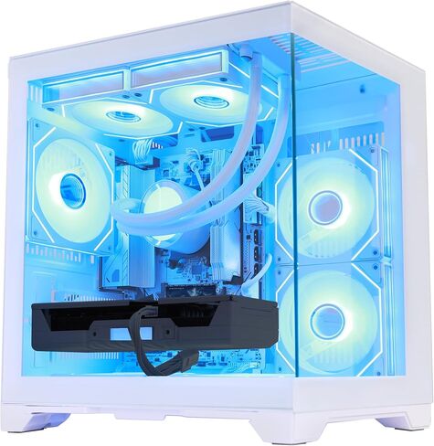 AI-Optimized Gaming PC Desktop Computer GeForce RTX 5070 12GB GDDR7, AMD Ryzen 7 7800X3D 4.2 GHz, 1TB PCIe SSD, 32GB DDR5 RAM, 650W PSU, Windows 11, White in Saudi Arabia