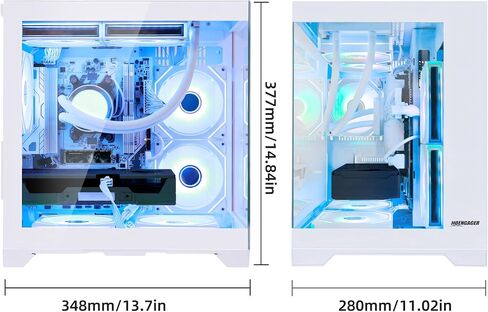 AI-Optimized Gaming PC Desktop Computer GeForce RTX 5070 12GB GDDR7, AMD Ryzen 7 7800X3D 4.2 GHz, 1TB PCIe SSD, 32GB DDR5 RAM, 650W PSU, Windows 11, White in Saudi Arabia