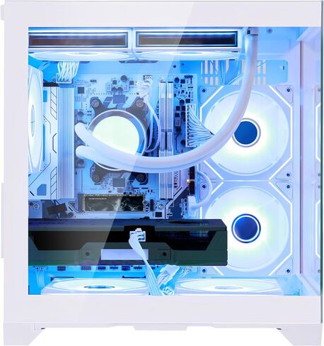 AI-Optimized Gaming PC Desktop Computer GeForce RTX 5070 12GB GDDR7, AMD Ryzen 7 7800X3D 4.2 GHz, 1TB PCIe SSD, 32GB DDR5 RAM, 650W PSU, Windows 11, White in Saudi Arabia
