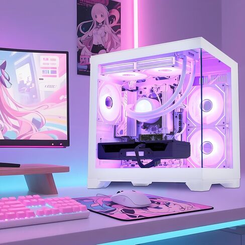 AI-Optimized Gaming PC Desktop Computer GeForce RTX 5070 12GB GDDR7, AMD Ryzen 7 7800X3D 4.2 GHz, 1TB PCIe SSD, 32GB DDR5 RAM, 650W PSU, Windows 11, White in Saudi Arabia