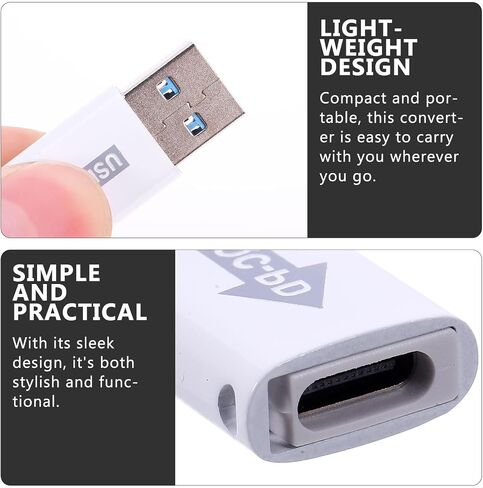 TEHAUX USB a USB C Adapter Fast Charging Converter for Mobile Phones in Saudi Arabia