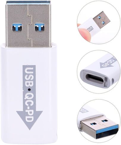 TEHAUX USB a USB C Adapter Fast Charging Converter for Mobile Phones in Saudi Arabia
