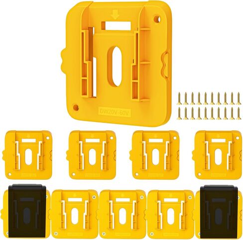 Crivnhar Battery Mount Holder Work Compatible for Makita 18V Batteries, Wall Mounts Hanger Fit for BL1860 BL1850 BL1840 BL1830, Organize Garage/Workshop/Work Truck(10 Pack,w/20 Screws, No Battery) in Saudi Arabia