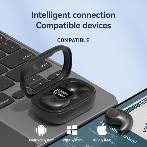 Bluetooth Earbuds,Wireless Sleep Ear Buds,Invisible Noise Cancelling Headphones,Bluetooth 5.4 Sleeping Headset for Side Sleepers Small Ears Canal,Discreet in-Ear Tiny Earphones,for Samsung/Android in Saudi Arabia