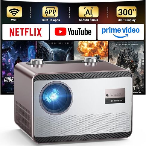 HAPPRUN 2500 ANSI 4K Decoding Outdoor Projector with Built-in Streaming App in Saudi Arabia
