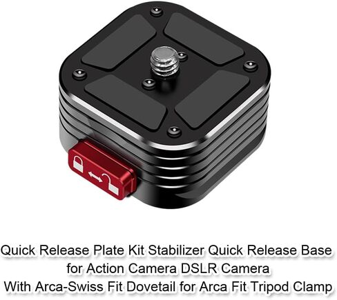 Claw Quick Release Plate Kit Stabilizer Mount Adapter Quick Release Base for Action / DSLR Camera, With Arca-Swiss Fit Dovetail for Fast Switch between Arca Fit Tripod Head Clamp Rail Slider Gimbal in Saudi Arabia