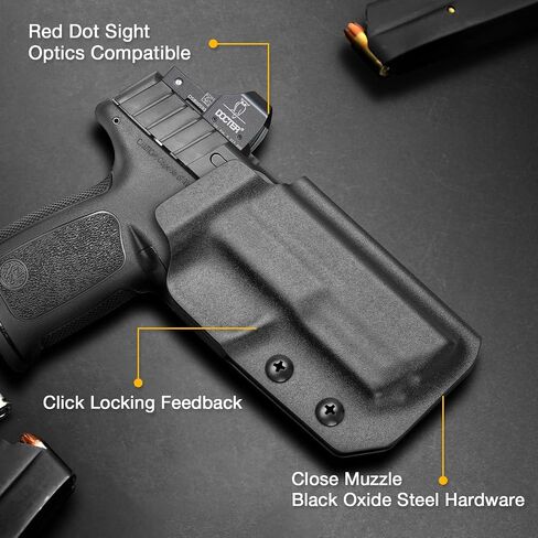 OWB Kydex Holster for S&W SD9 VE / SD40 VE, Red Dot Compatible, Right Hand Carry, US Kydex, Adjustable Retention in Saudi Arabia