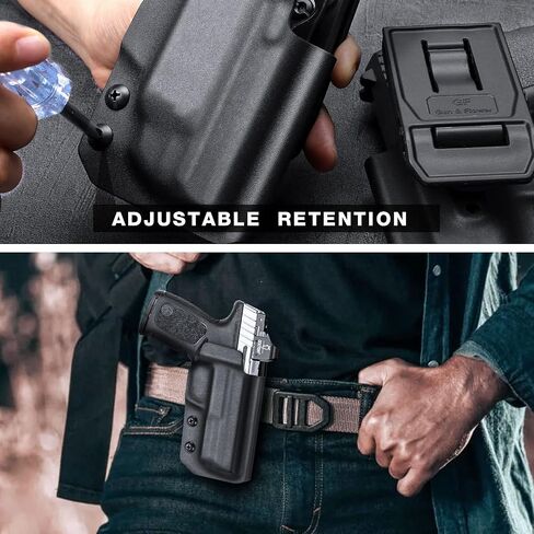 OWB Kydex Holster for S&W SD9 VE / SD40 VE, Red Dot Compatible, Right Hand Carry, US Kydex, Adjustable Retention in Saudi Arabia