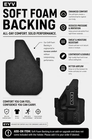 IWB Gun Holster - Fits the Taurus TX22 T.O.R.O. | Handmade Kydex Holster | EYV Holsters | PhantomX Collection in Saudi Arabia