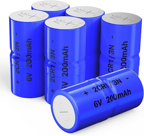 2CR1/3N 6V Batteries, 4-Pack New Upgraded 200mAh High Capacity 6 Volt Lithium Battery for Pet Stop, Dog Guard, Perimeter, Extreme Dog Collars in Kuwait