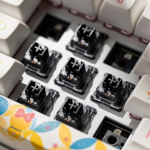 Akko V3 Creamy Black Pro Keyboard Switch with Dustproof Stem for Mechanical Gaming Keyboard, 5-Pin Linear Switches (45pcs) in Saudi Arabia