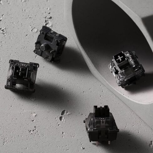 Akko V3 Creamy Black Pro Keyboard Switch with Dustproof Stem for Mechanical Gaming Keyboard, 5-Pin Linear Switches (45pcs) in Saudi Arabia