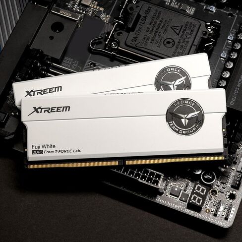 TEAMGROUP T-Force XTREEM DDR5 Ram 32GB (2x16GB) 8000MHz PC5-64000 CL38 A-DIE Desktop Memory Module Ram for Intel XMP 3.0 & AMD Expo Compatible White FFWD532G8000HC38DDC01 in Kuwait