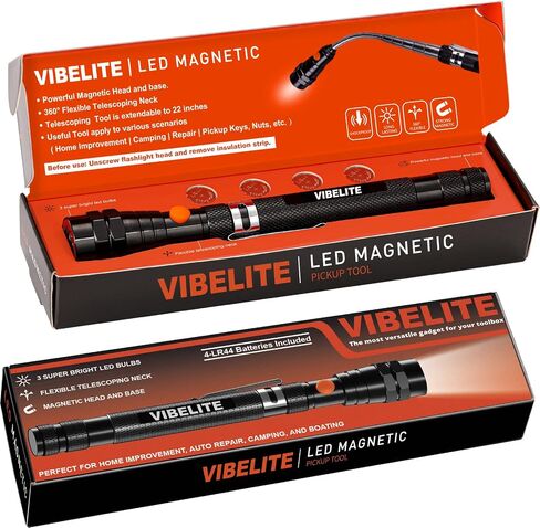 VIBELITE Magnetic Pickup Tool & 6 in 1 Multitool Pen, 2 Pack in Saudi Arabia