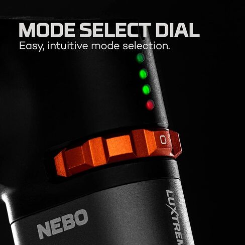 NEBO Luxtreme Rechargeable Spotlight with Durable Anodized Aircraft-Grade Aluminum, USB Charging Cable and Batteries Included, Available in 1 Mile and 1/4 Mile Beam in Saudi Arabia