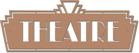 Theatre Metal Sign by Lewis Design Company | 14 gauge Powder Coated Steel in Saudi Arabia