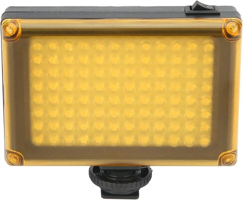 Portable LED Video Light for Camera, 96 LEDs Fill Lamp with Hot Shoe, 3 Power Modes, Soft Warm Light for Interview Photography in Kuwait
