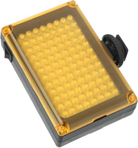 Portable LED Video Light for Camera, 96 LEDs Fill Lamp with Hot Shoe, 3 Power Modes, Soft Warm Light for Interview Photography in Kuwait