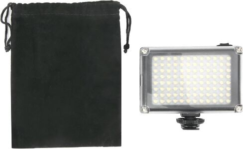 Portable LED Video Light for Camera, 96 LEDs Fill Lamp with Hot Shoe, 3 Power Modes, Soft Warm Light for Interview Photography in Kuwait