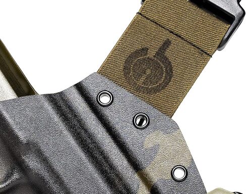 GunfightersINC Chest Holster | 1911 Government (Non-railed)| Multi Cam Black/OD Green/OD Green | Right Hand in Saudi Arabia