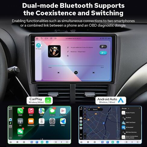 Joying Radio for Subaru Forester 2009-2013 & Impreza WRX 2008-2012, 2K QLED Touch Screen 9.5 Inch Car Stereo 12GB+256GB with Carpaly & Android Auto, AM/FM, GPS, Bluetooth, 5G WiFi(JY-ST001N12) in Saudi Arabia