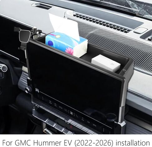 Car Phone Holder Center Console Organizer for GMC Hummer EV 2022 2023 2024 2025 2026 Auto Accessories Navigation Bracket Interior Decoration Screen Mobile Cell Phone Mount case in Saudi Arabia