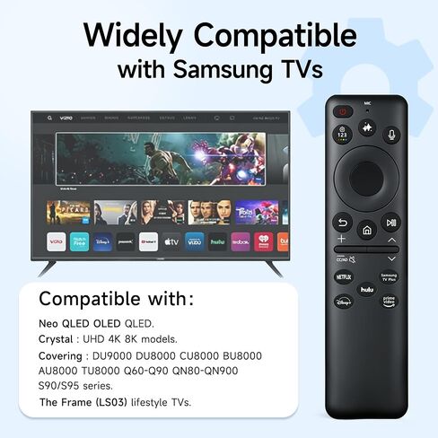 Voice Remote Control Replacement Compatible with Samsung TV Monitor, BN59-01432A VG-TM2560 Neo QLED OLED 4K UHD Series M5 M7 M8 Screen Display in Saudi Arabia