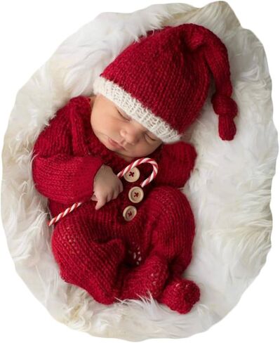 Zeroest Newborn Photo Prop Baby Santa Claus Photography Props Christmas in Saudi Arabia
