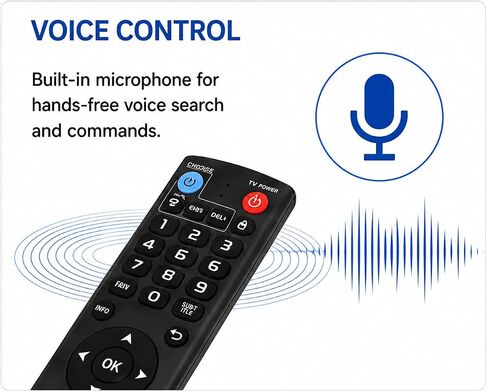 Control for vSeeBox Replacement Voice Remote, Programmable Remote in Saudi Arabia