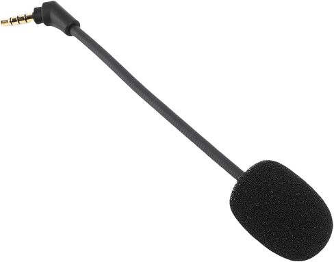 2Pcs Replacement Microphone Compatible with Cloud S & Cloud Gaming Headsets, 3.5mm Noise Cancelling Detachable Boom Mic with Windscreen, Clear Sound for in Saudi Arabia