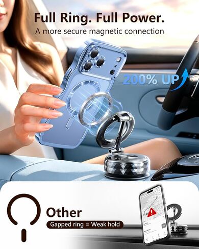 Meifigno Magnetic for iPhone 18 Pro Case Cute Wavy (6.3"), Glacier Blue in Saudi Arabia