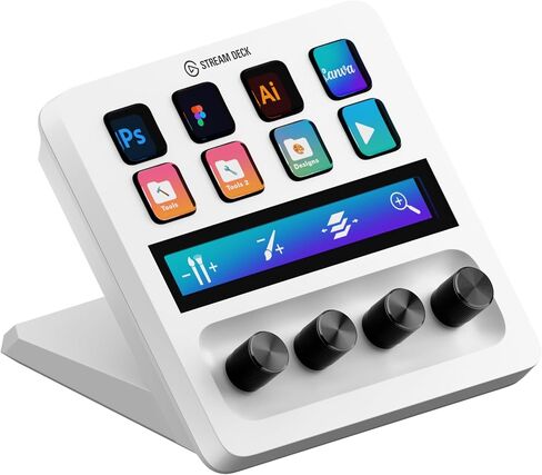 Elgato Stream Deck + White، جهاز مزج الصوت وجهاز التحكم في الاستوديو in Saudi Arabia