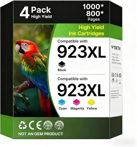 923XL 923 Ink Cartridges Combo Pack: Replacement for HP 923 Ink Cartridges in Kuwait