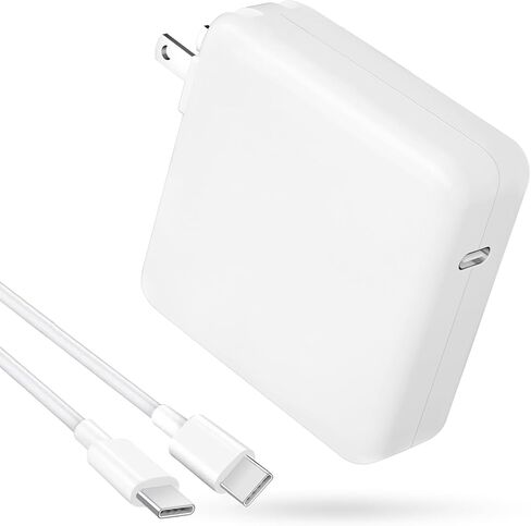 شاحن Mac Book Pro - شاحن USB C بقوة 118 واط متوافق مع MacBook Pro/Air، M1 M2 M3 M4 M5، iPad Pro، Samsung Galaxy، والمزيد من أجهزة USB-C (يتضمن كابل 6.6 قدم) in Kuwait