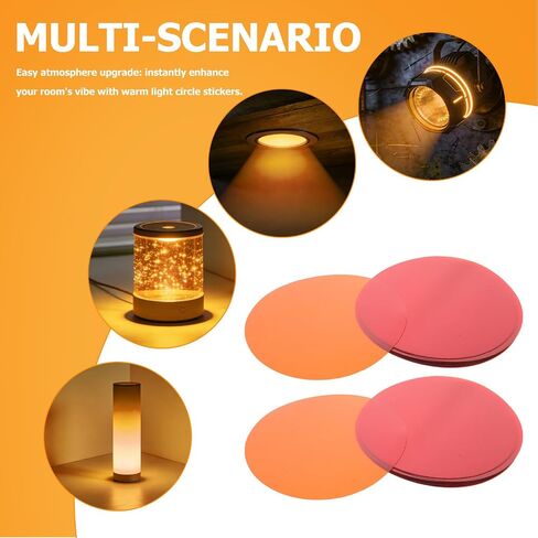 50pcs Orange Lighting Gel Filter Film for LED Lamps and Bulbs in Saudi Arabia