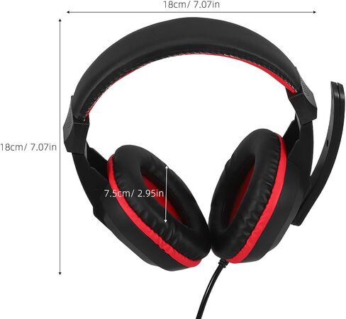 Adjustable Wired Game Headphone Stereo Headset with Mic for PC in Kuwait