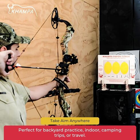 DIY Archery Paper Tuning Kit with Stand & Replaceable Target Sheets in Saudi Arabia